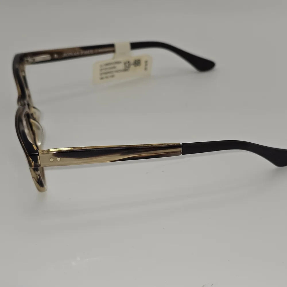 JONAS PAUL Lincoln/Lauren SSH Brown Horn Unisex Kids Square Eyeglasses 45-16-125